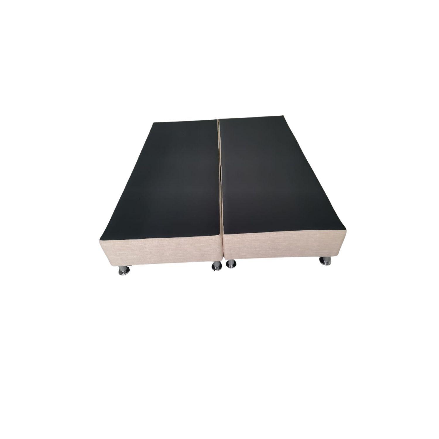 Base Americana 2P dividida Beige Lino Pmetal-2