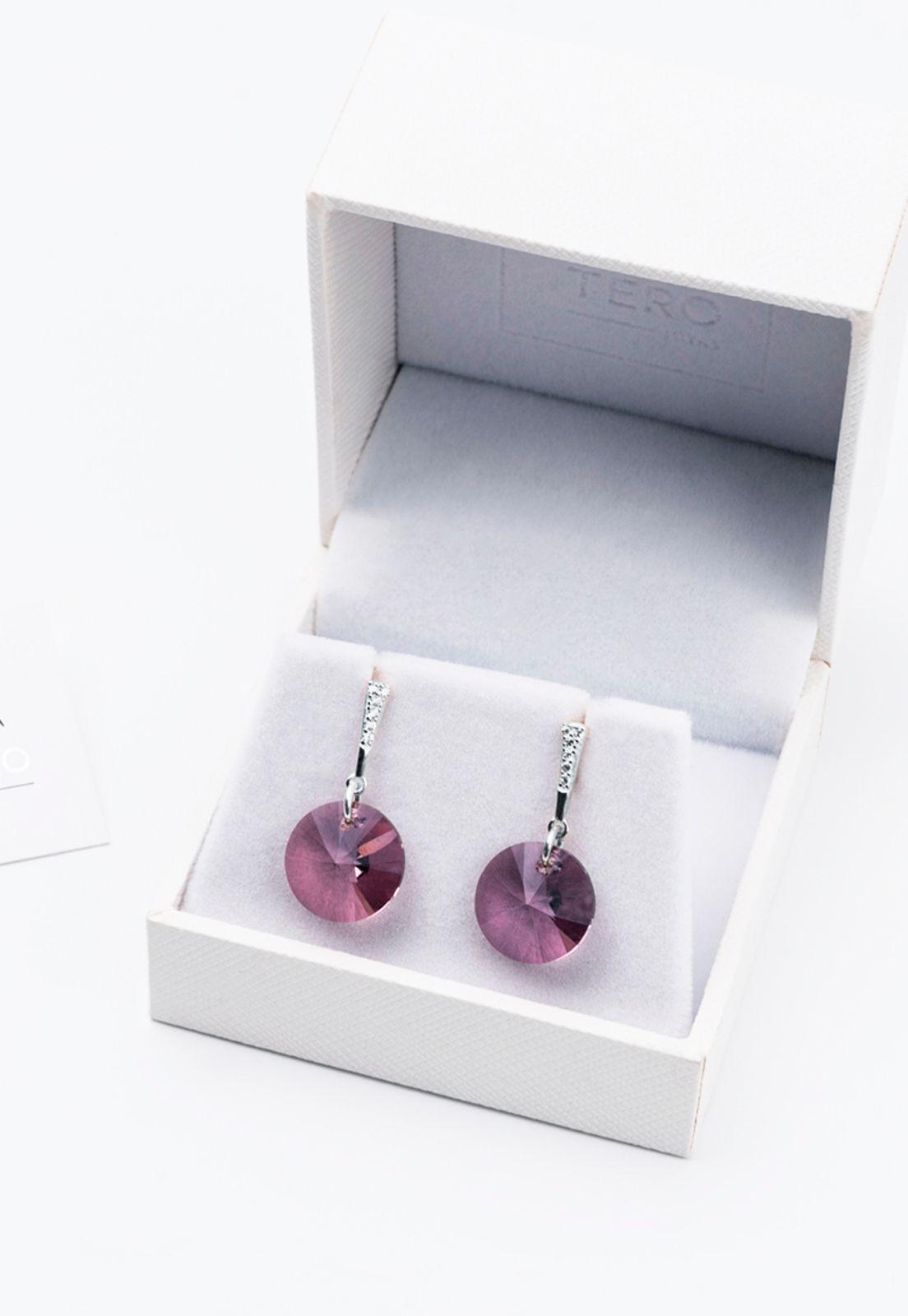 Aros Paris Cristales Genuinos Antique Pink-2