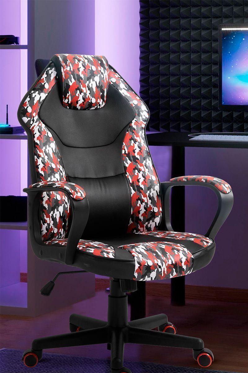 Silla Gamer Legend Pro Altura Ajustable Rojo-1