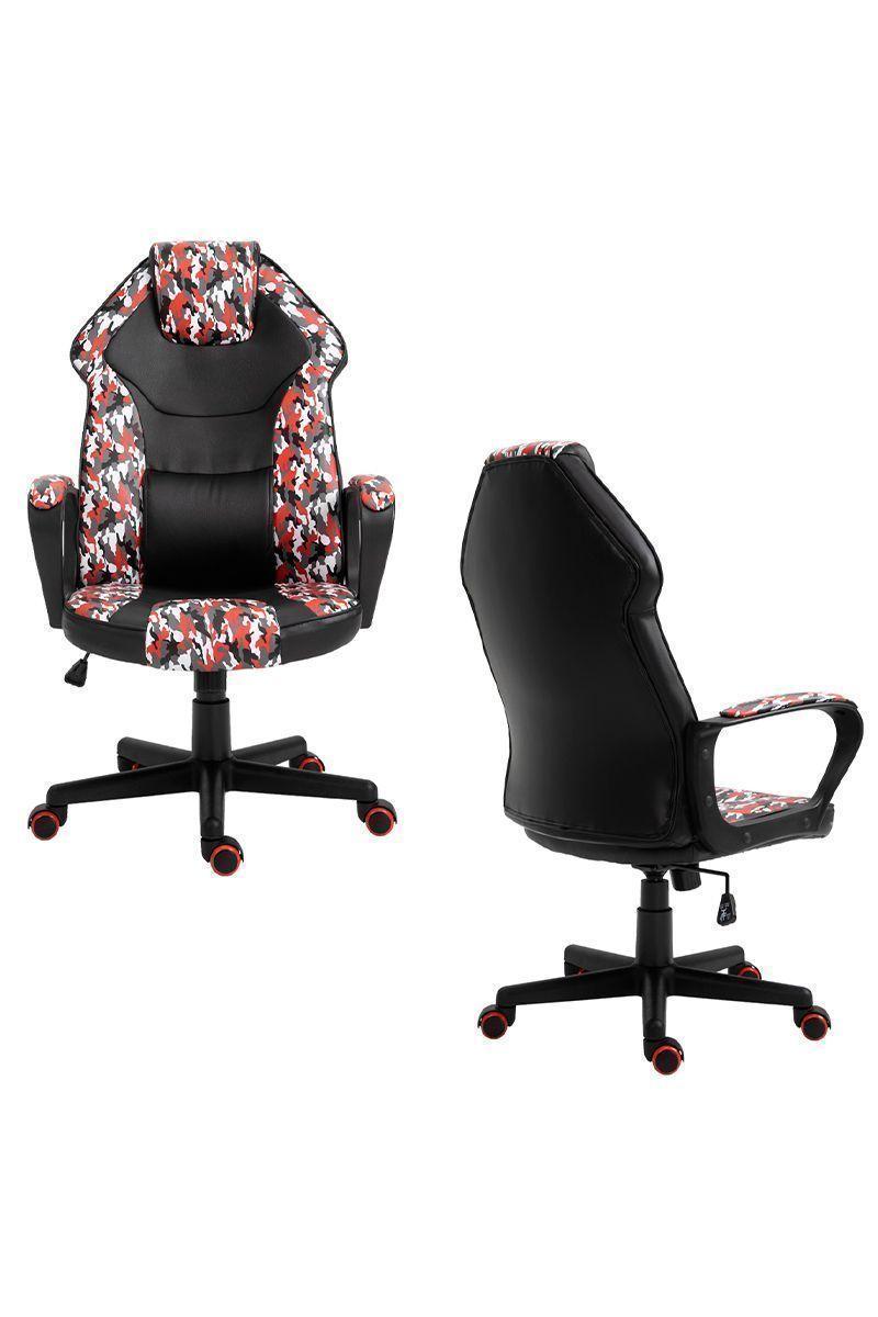 Silla Gamer Legend Pro Altura Ajustable Rojo-3