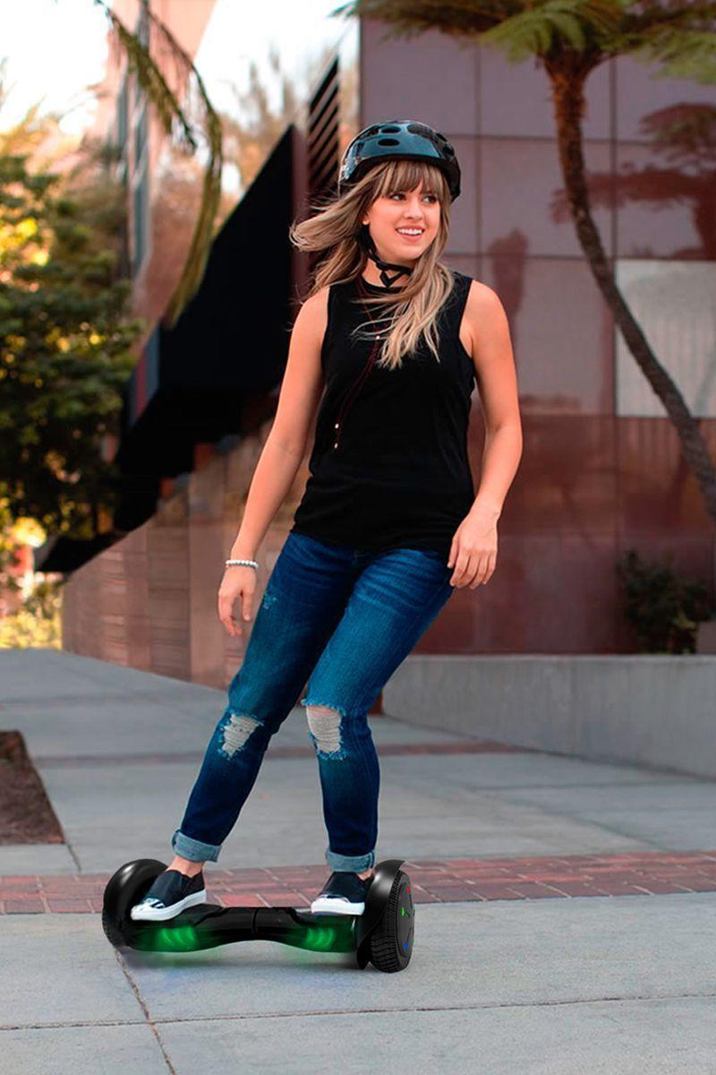 Scooter Hoverboard Bluetooth Luces LED - Negro-1
