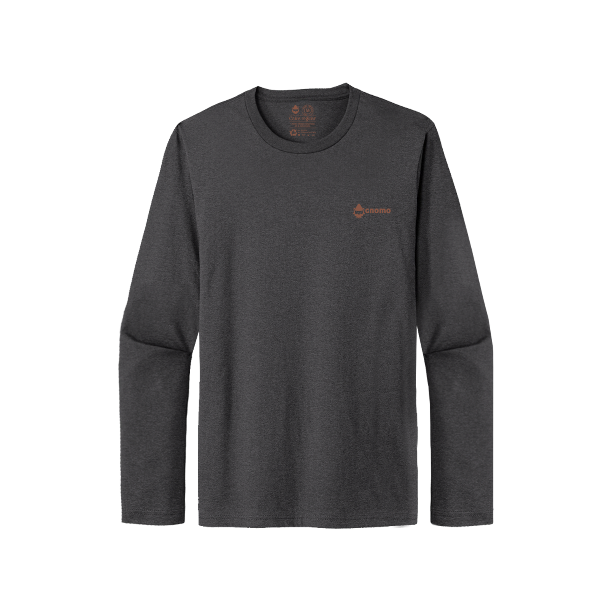 Polera Manga Larga Eco P-10 Hombre Charcoal Gnomo-1