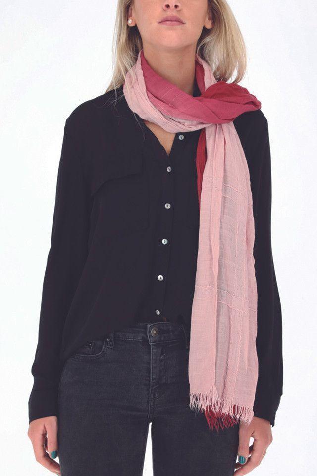 Pañuelo Bicolor Rosa Humana-0