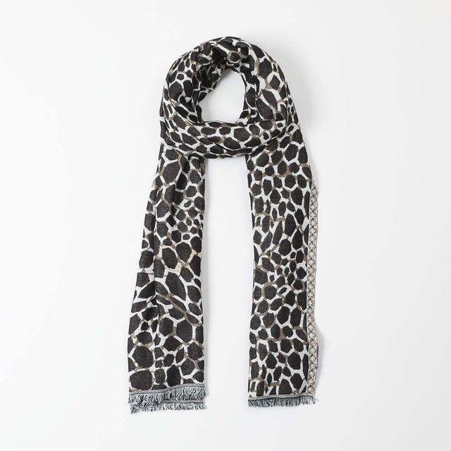 Pañuelo Jacquard Negro Jiraf Humana-0
