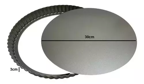 Pack 3 Moldes Desmontables Kuchen Pie 28 30 32cm Desmontable-6