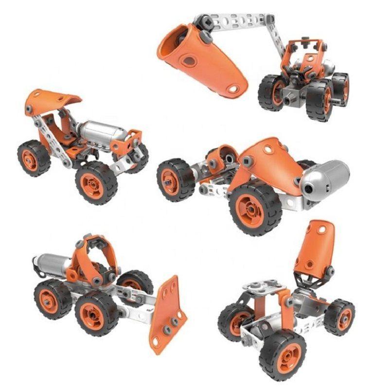 Set de Vehículos Armables con Motor 5 en 1 - 86 piezas-0