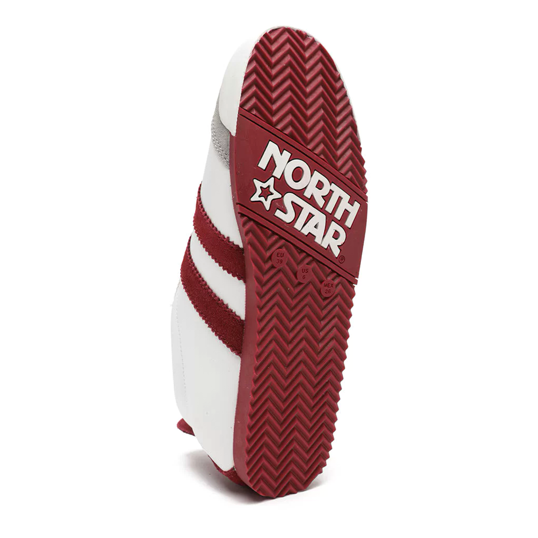 Zapatilla Unisex North Star Classic Retro Blanco y Rojo-6