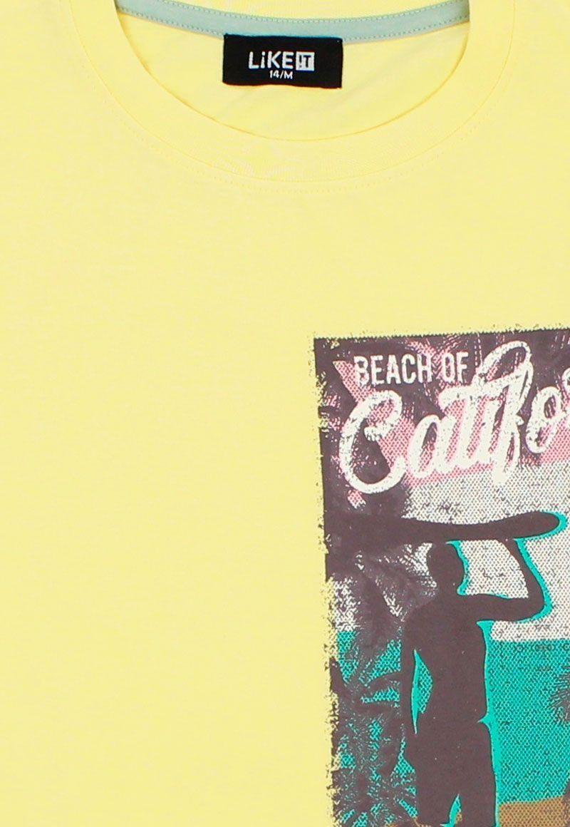 Polera teens niño estampada conexión 500-2