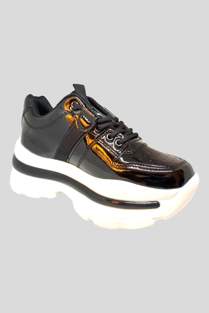 Zapatilla Urbana con plataforma Negro -0