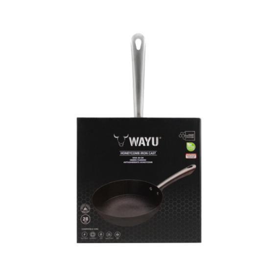 WOK 28 cm IRON CAST HONEYCOMB WAYU-2