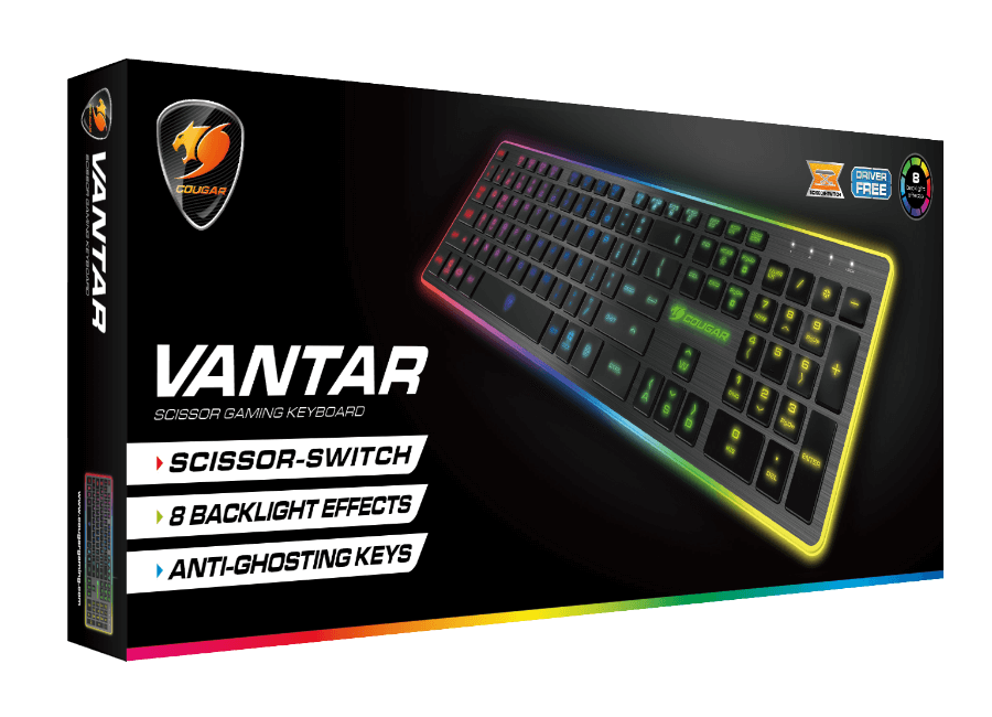 Teclado Gamer Rgb Cougar Vantar Pro Teclas Planas Anti-Ghosting-10