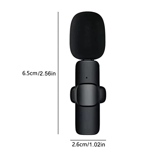 Micrófono De Solapa Inalámbrico Recargable Para Teléfonos Móviles-3