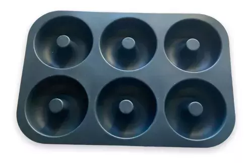 Pack X2 Moldes De Silicona Donas Moldes Donuts Molde Dona 6 AZUL OSCURO-7