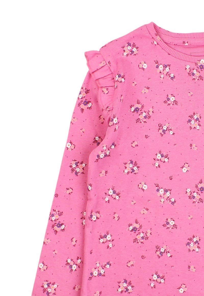 Pijama kids niña rib floral 324-2