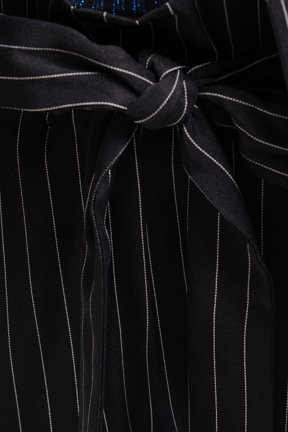 Blazer Rayas Negro Nicopoly-3