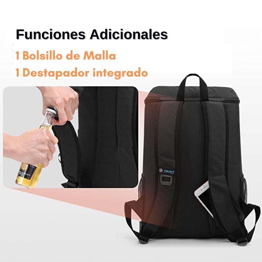 TOURIT CYGNINI Mochila hielera aislante - Negro-3