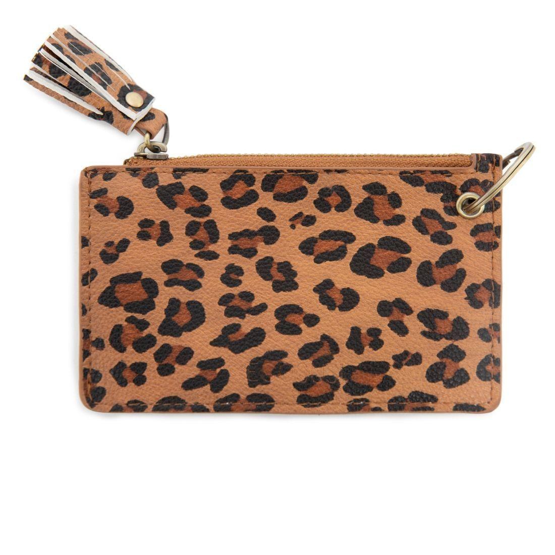 Ecosusi Llavero de pulsera con borla y lazo  - leopardo marrón-4
