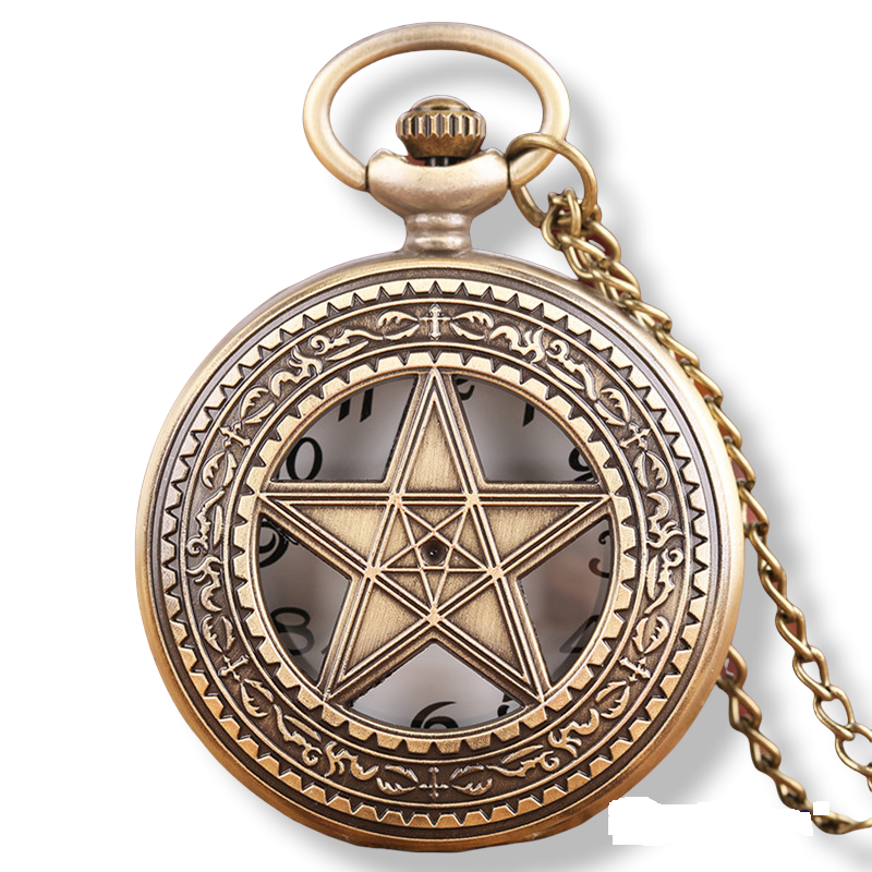 Reloj Bolsillo Retro Five Star Pentagrama Am20-14