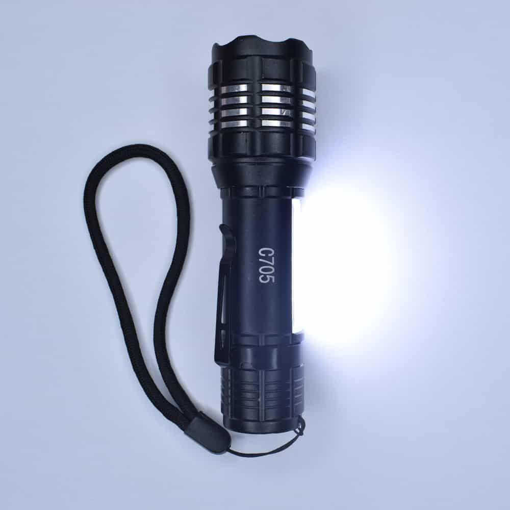 Linterna Multifunciones Power Style – carga USB (Luz, Luz baja, Zoom, Destellos)-7