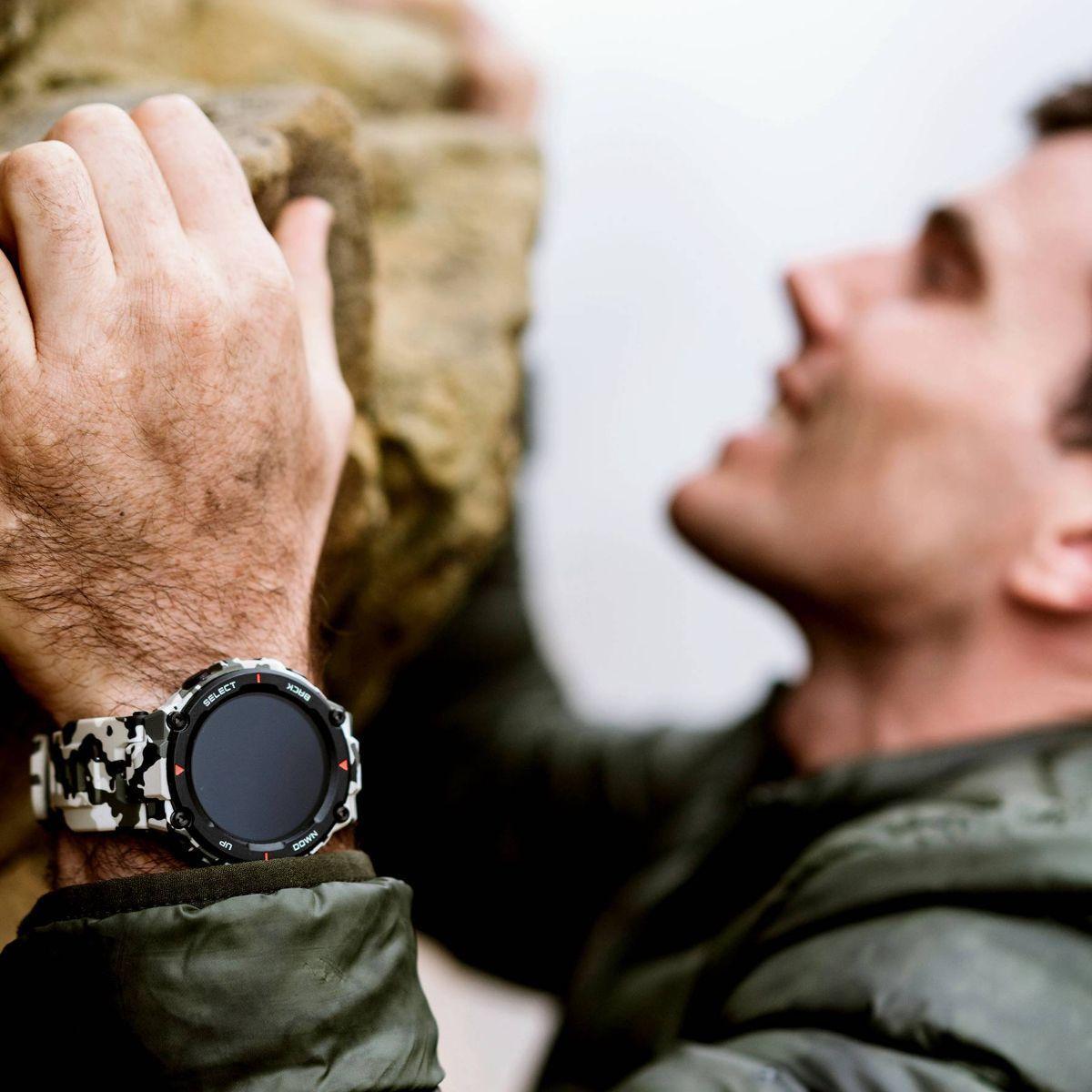 Xiaomi Amazfit T-rex smartwatch - camo green-1