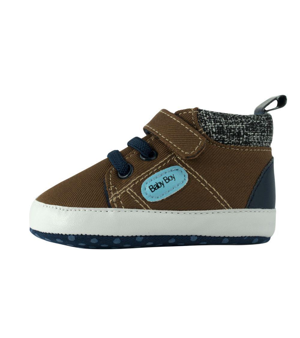 Zapatos Café con Velcro para Bebé Pumucki-1