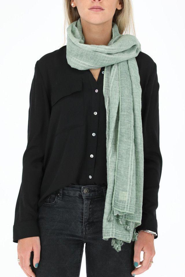 Pañuelo Lineas Verde Humana-0