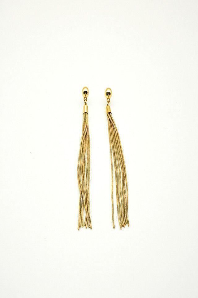 Aros Flecos Dorado i-D-0