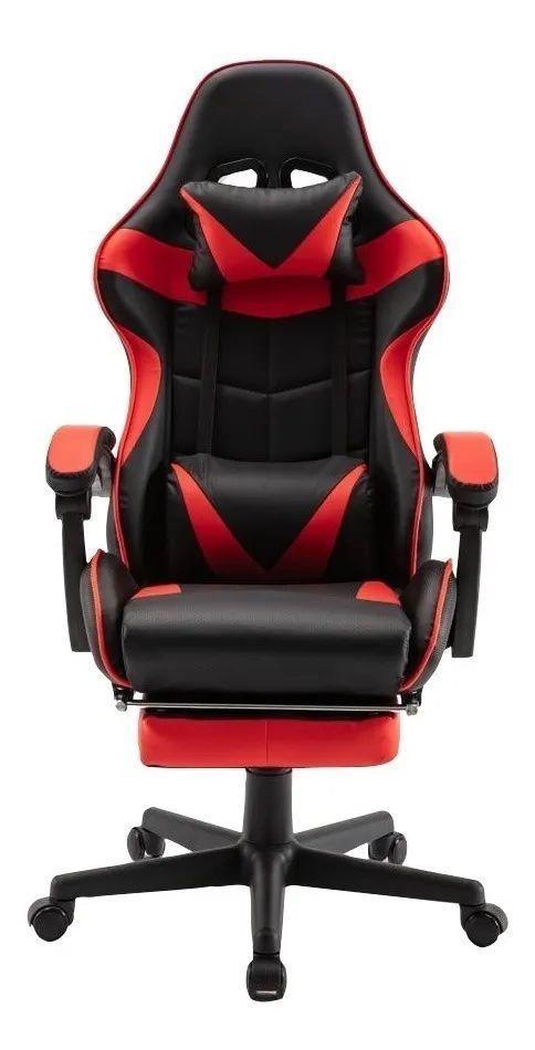 Silla Home Office Gamer Reclinable   (rojo)-0
