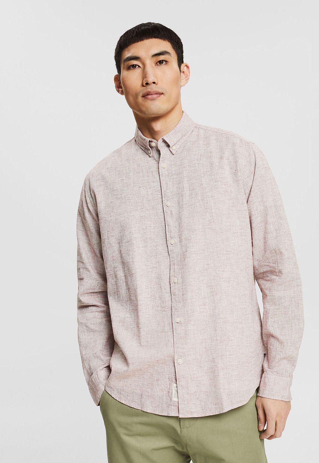 Camisa Jaspeada Manga Larga Esprit-0