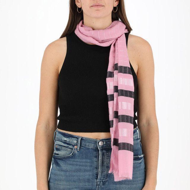 Pañuelo Liso Rosado Lurex iD-1