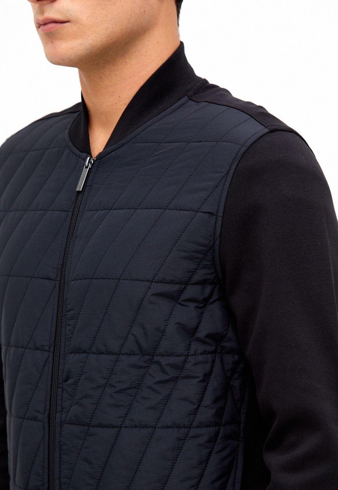 Polerón bomber quilted negro-1