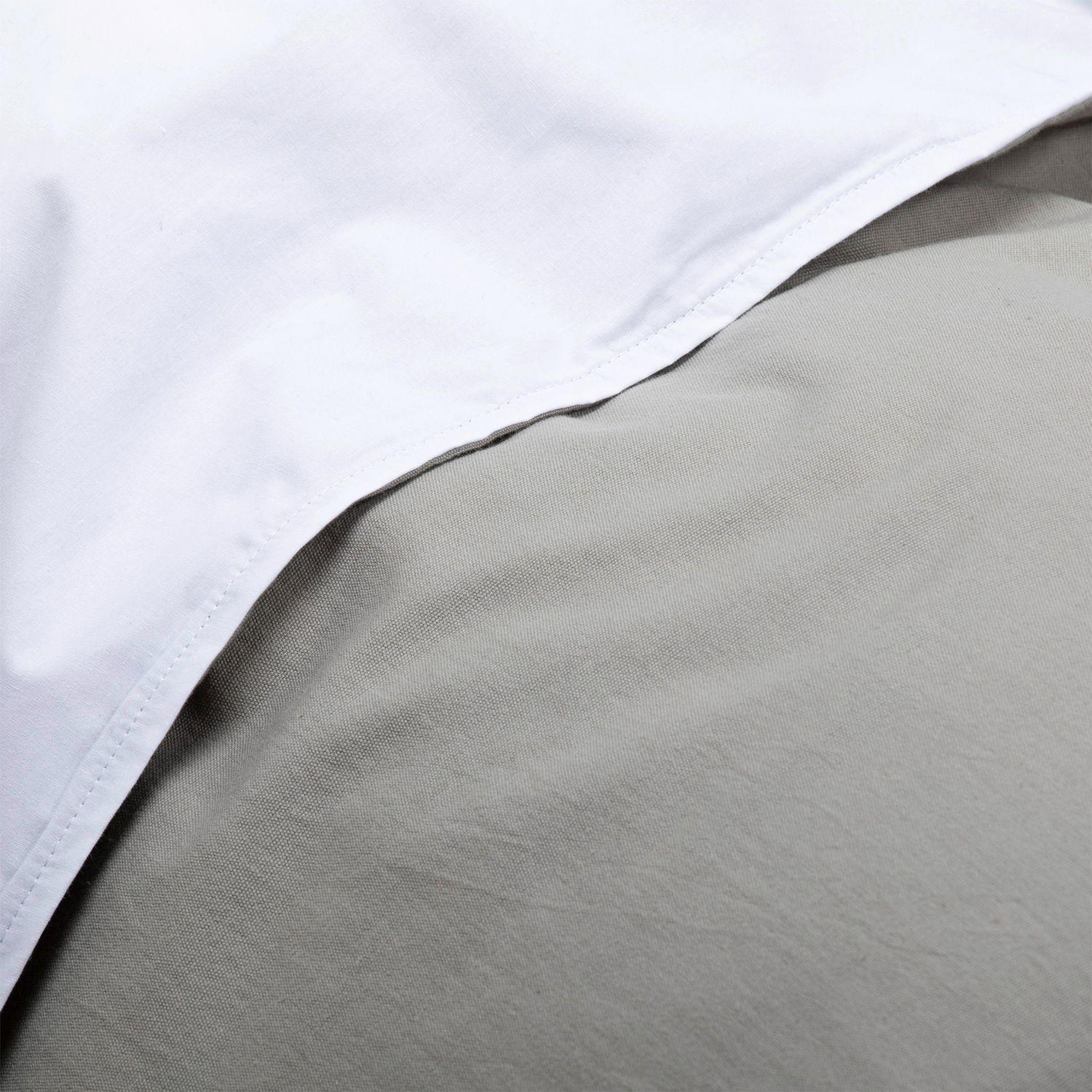 Funda de plumón gris oscuro algodón Super King-2