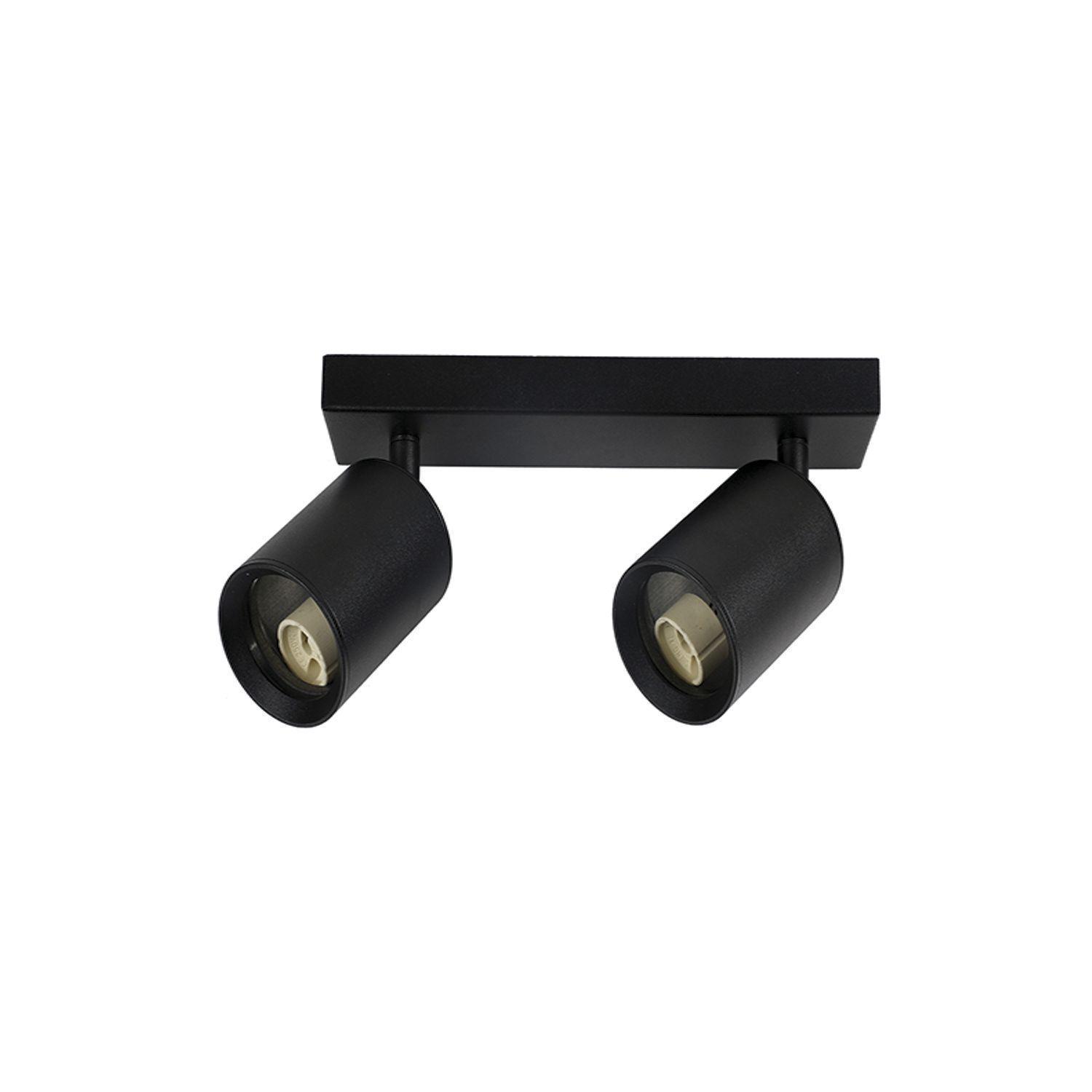 Foco Spotlight Sobrepuesto Cielo O Muro 2*GU-10 Negro-0
