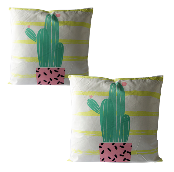 Set de 2 Cojines De Tela Diseño Verano Modelo C 45 X 45CM-0
