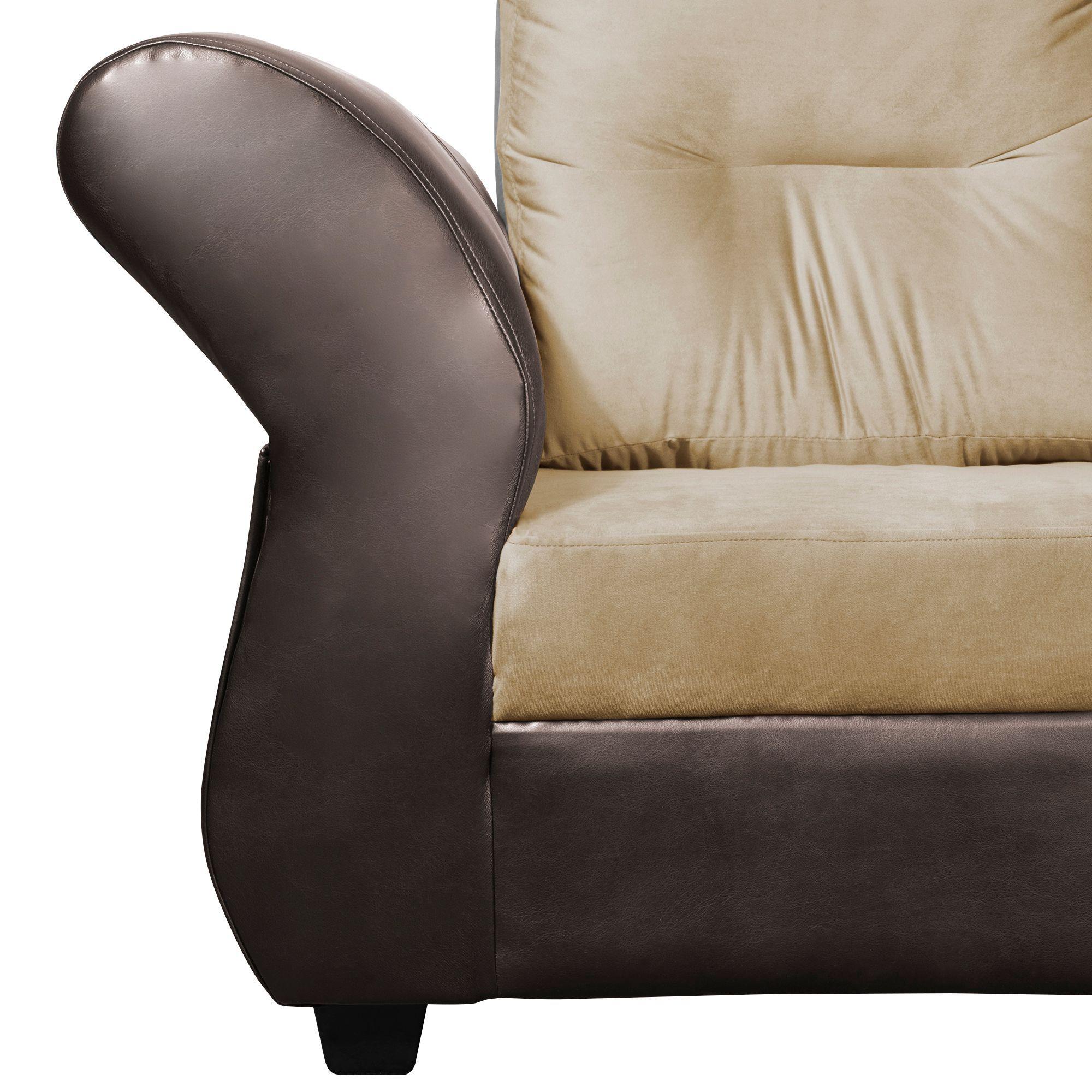 Sofa Seccional 3-2 Emma Felpa Beige-5