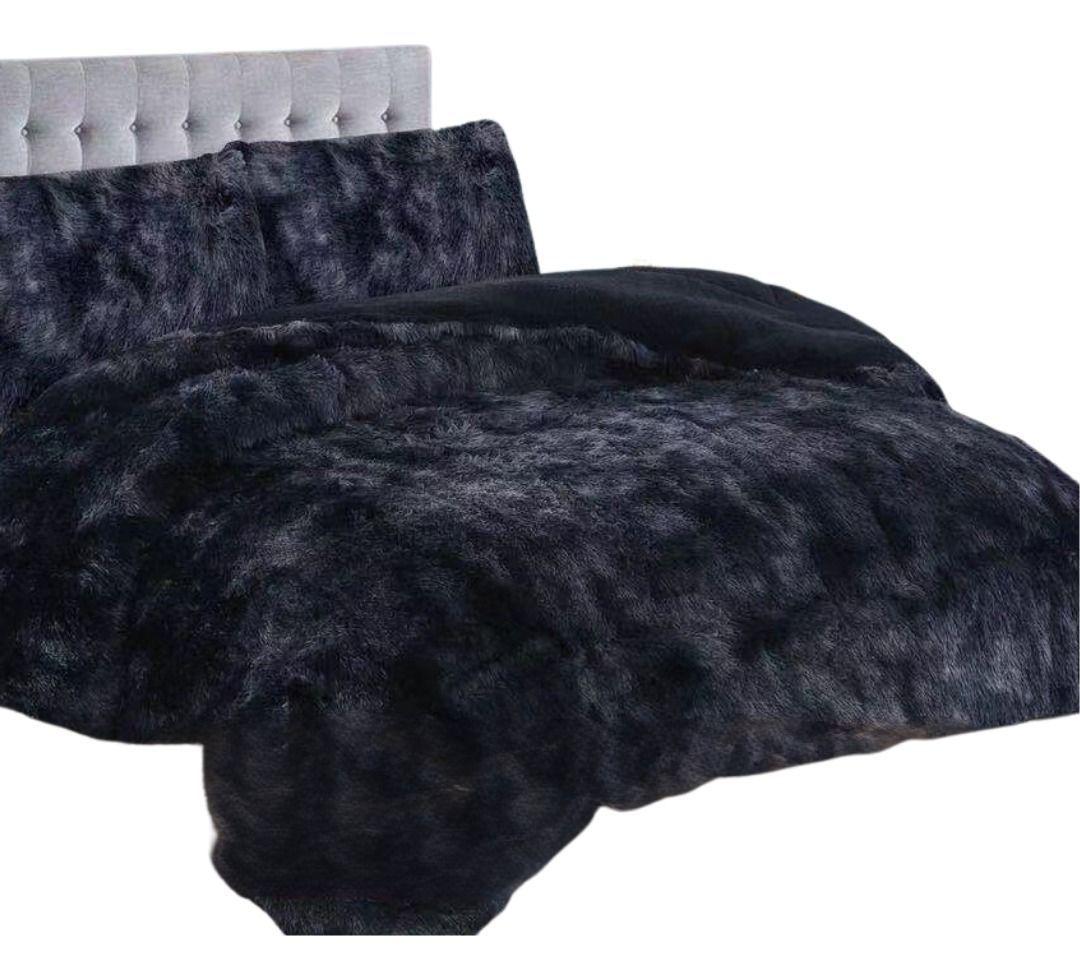 Cobertor Plumon Peludo Con Chiporro De 2 Plazas-0