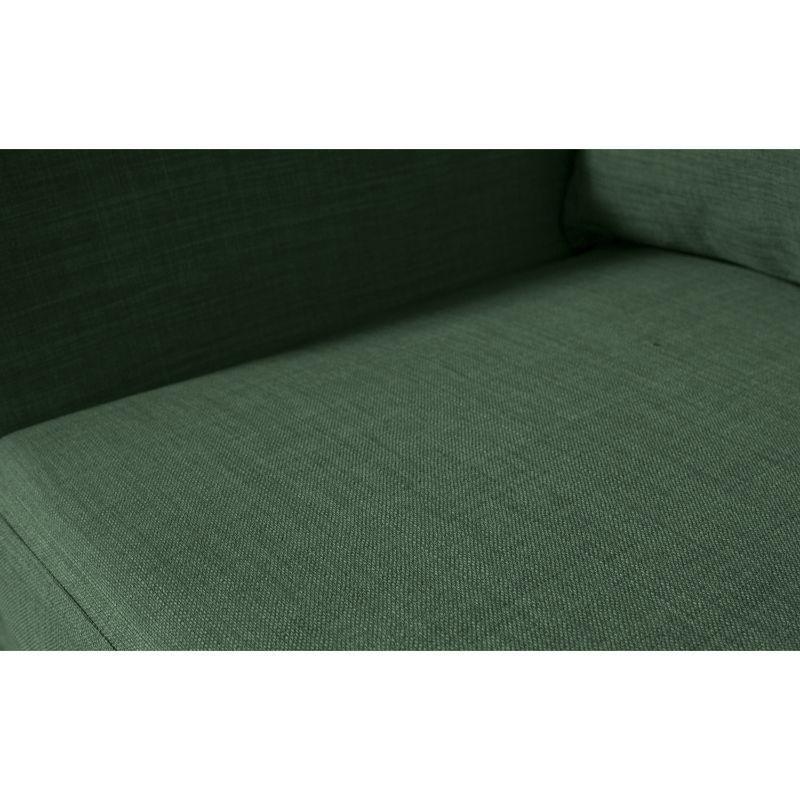 Seccional Suria Chenille Tipo Lino Verde-2