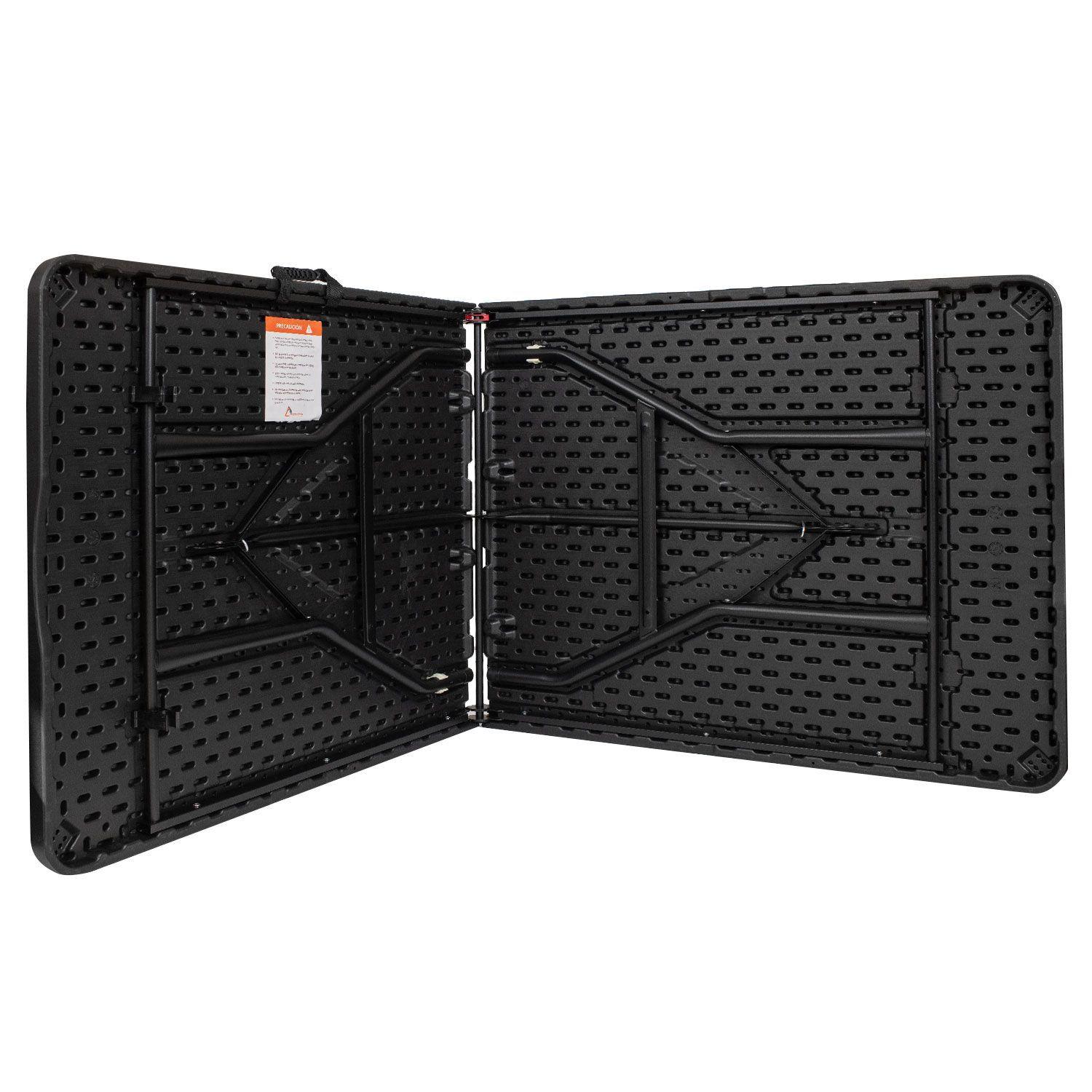 Mesa de Camping Plegable Calbuco 180cm Negra Atakama-4