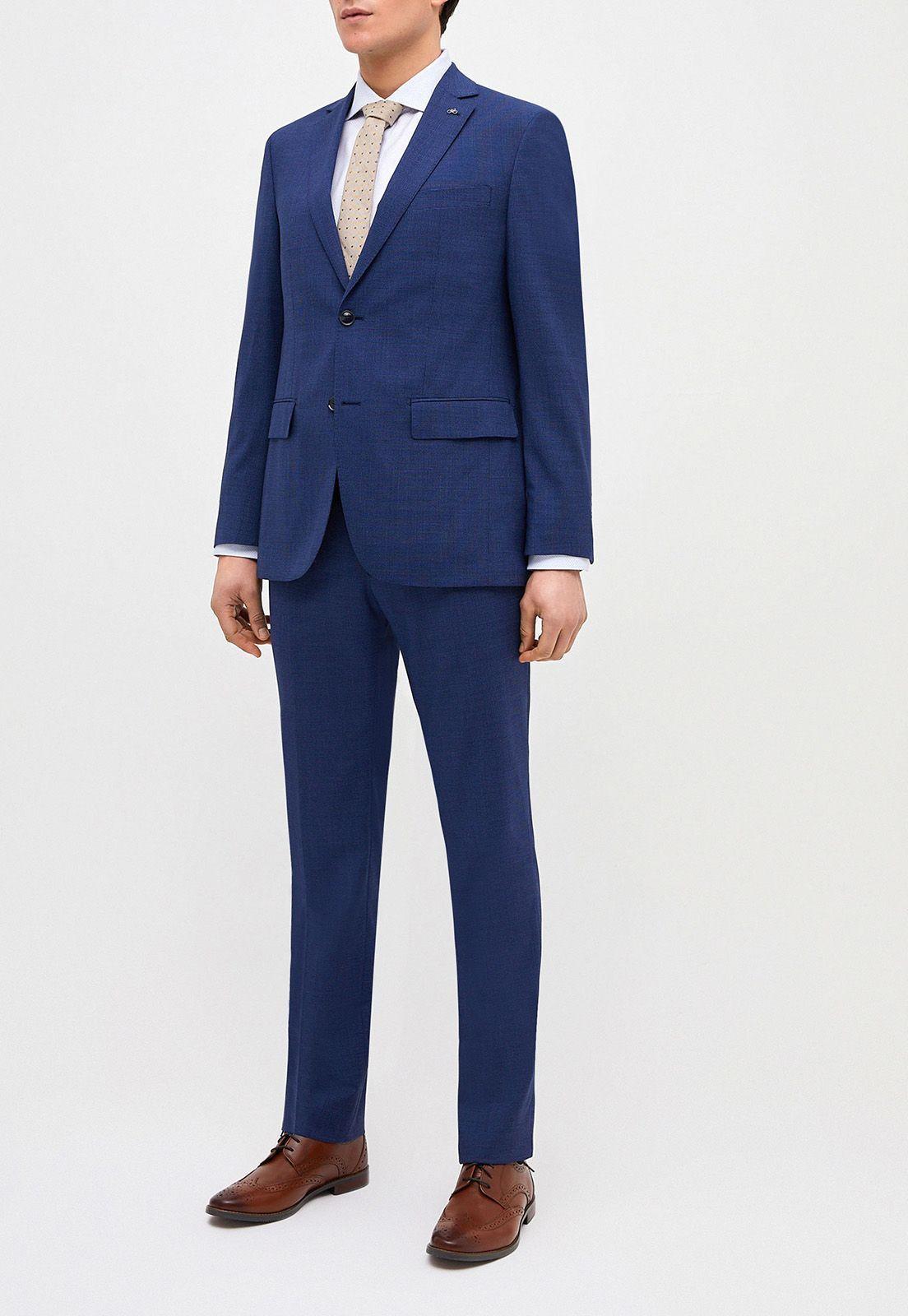 Traje microdiseño Azul-0