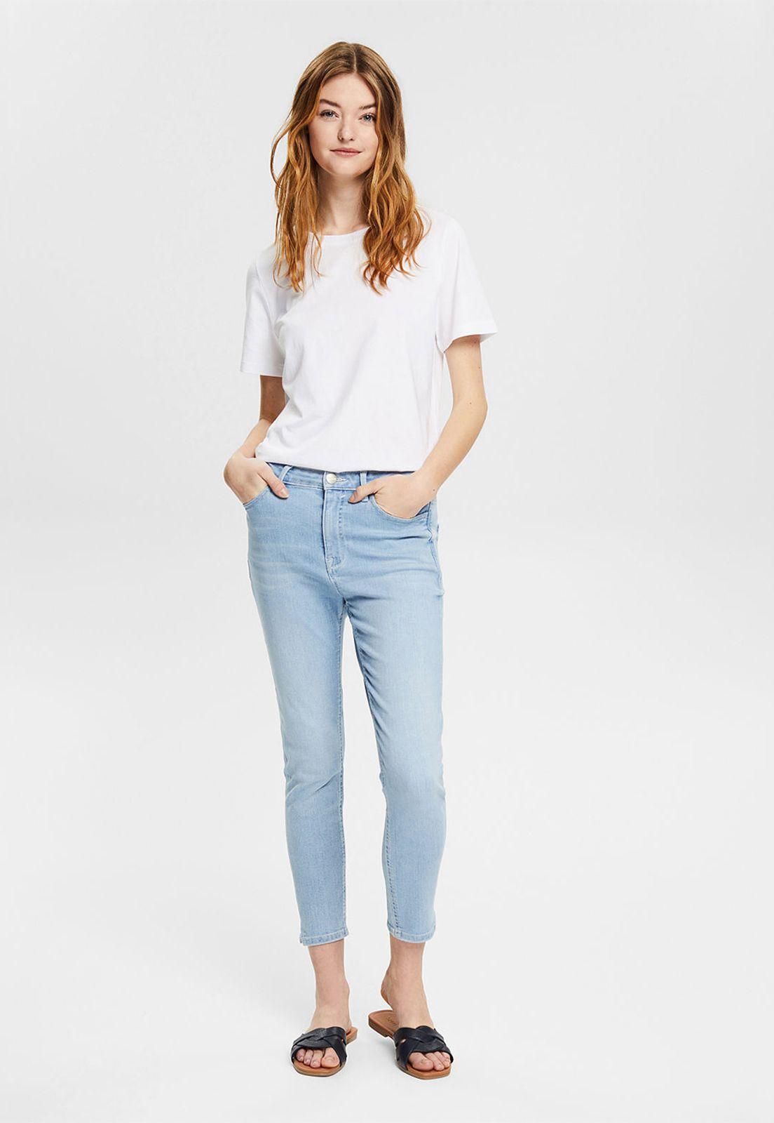 Jeans De Tiro Alto Esprit-0