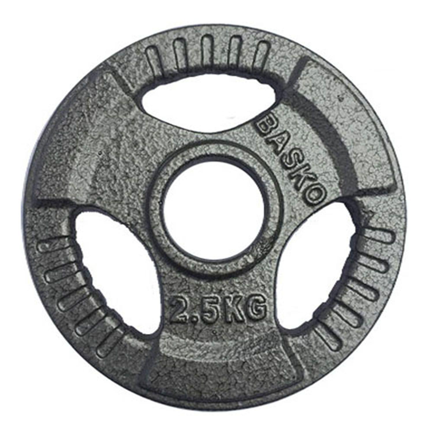 Discos olimpicos acero par 2,5 kg-0