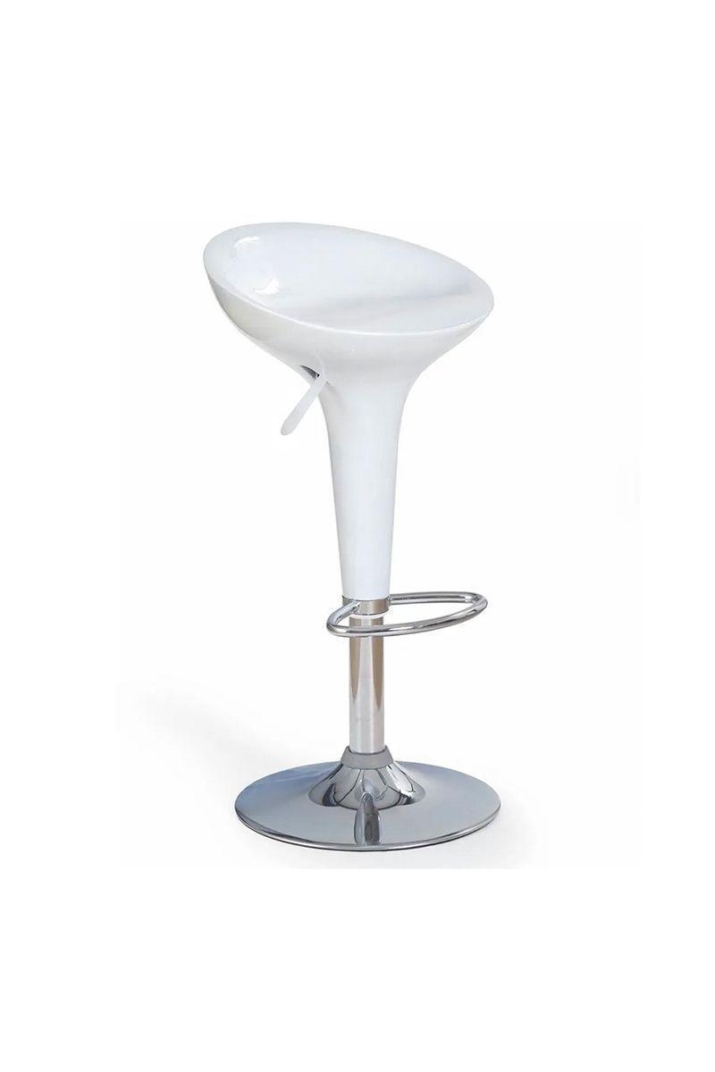 Pack 2 - Piso Bar Regulable Taburete Estilo Retro - Blanco-2