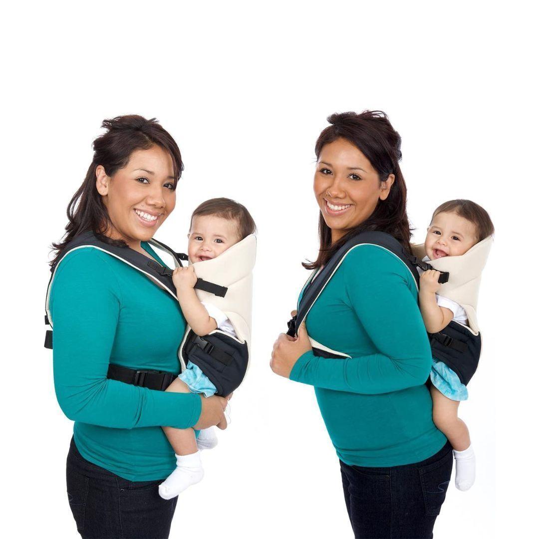 Mommore Mochila Portabebés 3 posiciones - crema -4