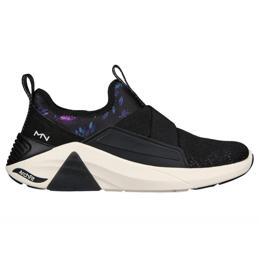 Zapatilla Mujer A Linear  Negra Skechers-4