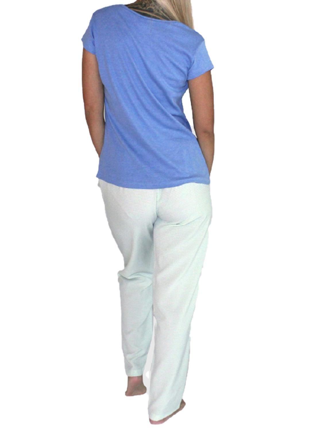 Pijama Mujer Algodón  Estampado Minnie Mickey-3