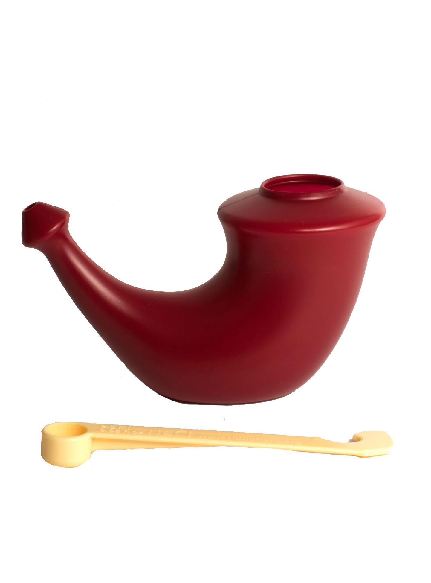 Neti Pot, Descongestionante nasal natural adulto Rojo Rhino Horn Jala Neti -0