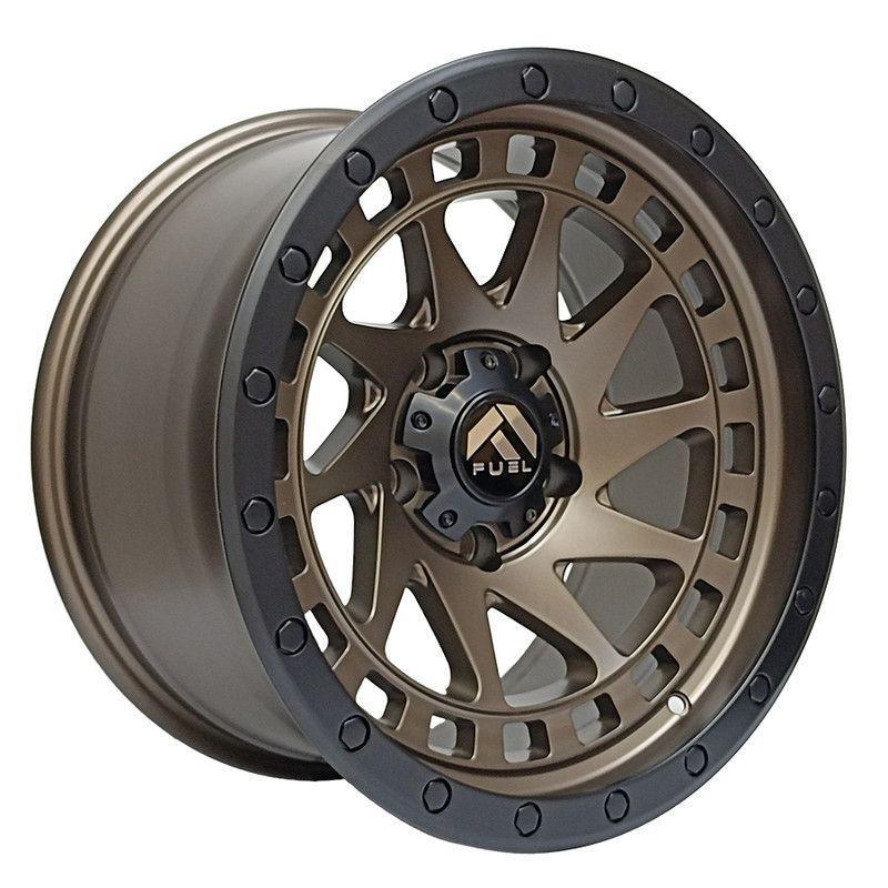 SET 4 LLANTA 16X8 6X139 ET0 MBRNZ-LMB TRITON Fuel REPLICA-0