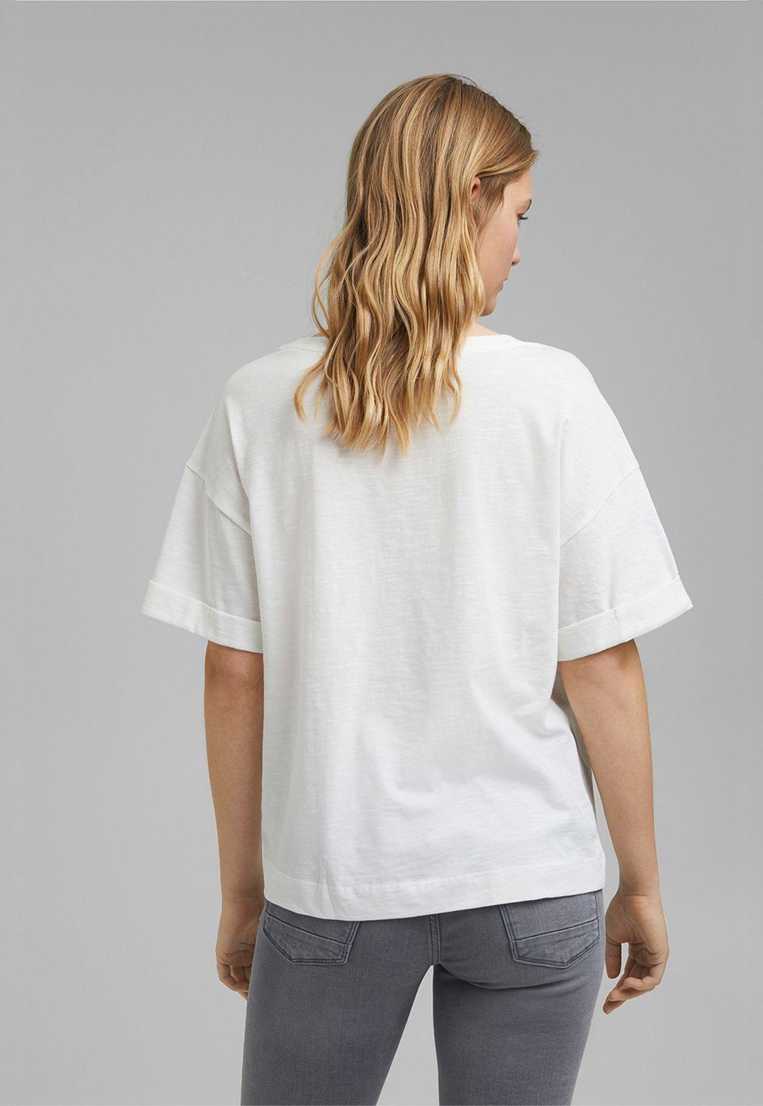 Polera Mujer Manga Corta Estampada Esprit-1