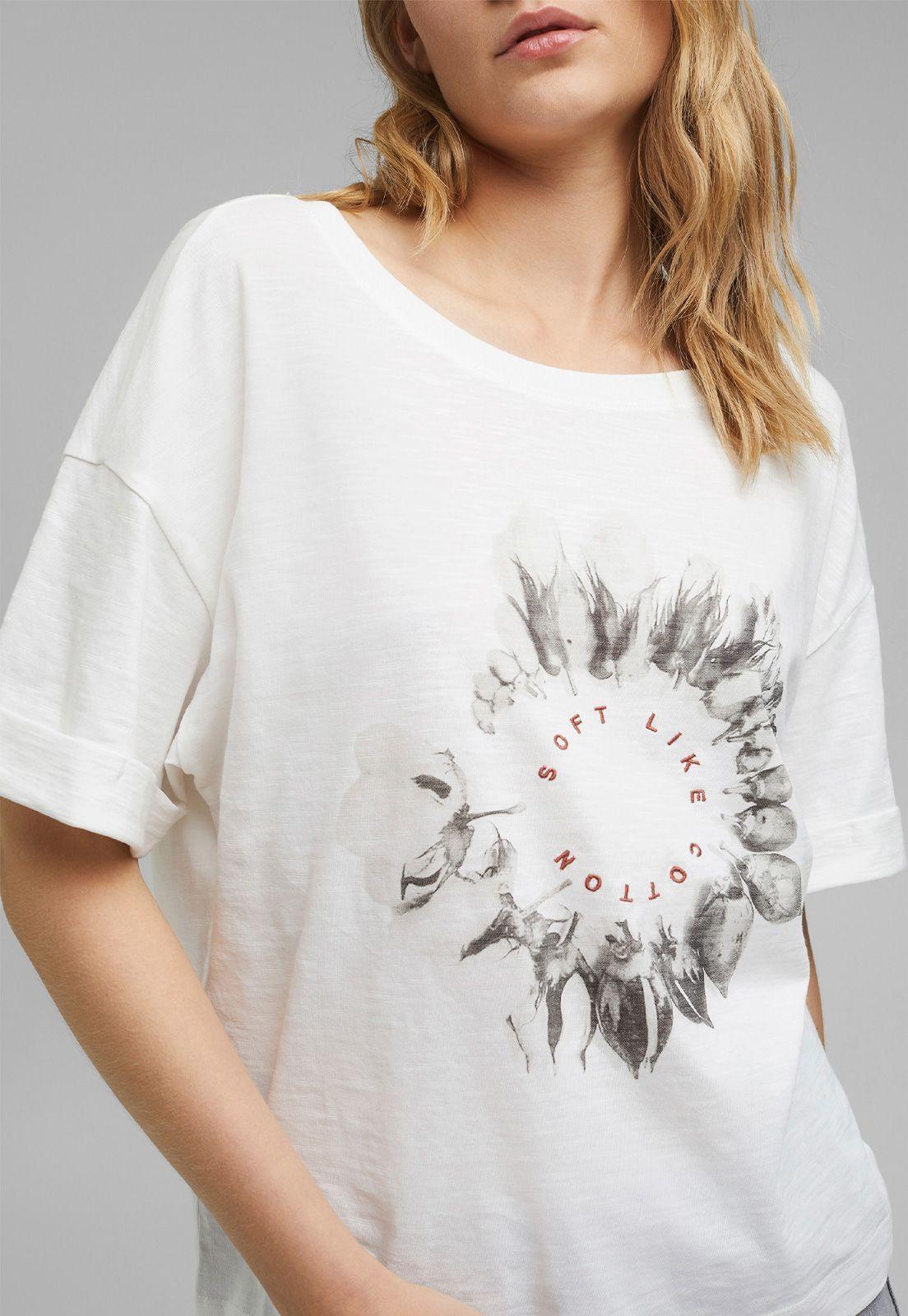 Polera Mujer Manga Corta Estampada Esprit-2