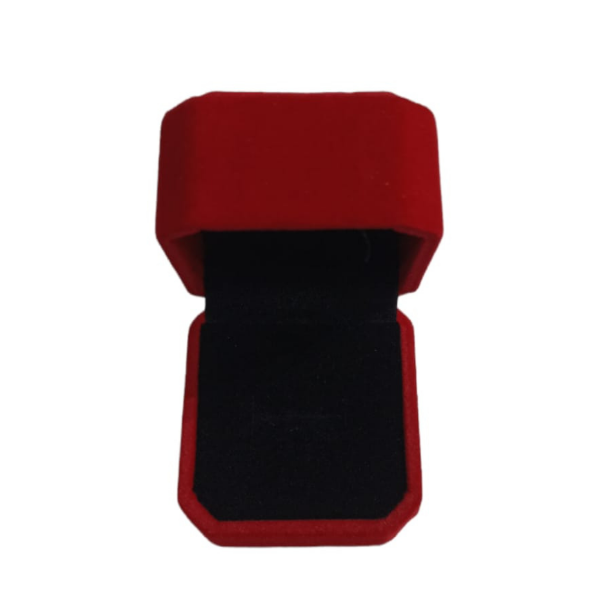 Caja De Anillo Joyas Terciopelo Rojo Fondo Negro Venzhop-1